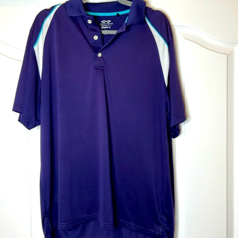 Snake Eyes Players Golf Polo - Size XL - Purple Short Sleeve